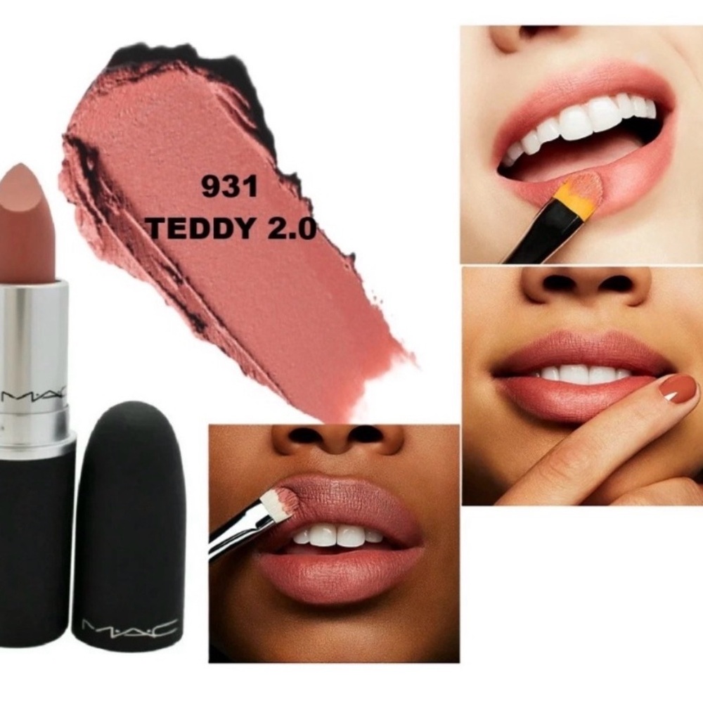 Brand New MAC Cosmetics Powder Kiss Teddy 2.0 Lipstick